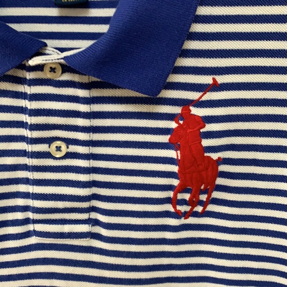 Polo Striped Collared Boys Shirt - Picture 2 of 4